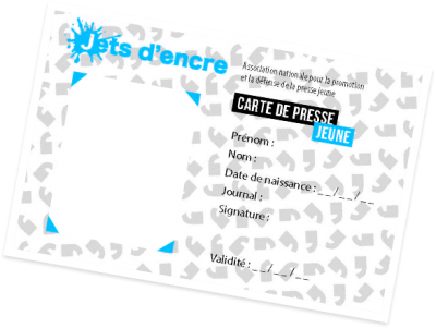 Avez-vous la carte de presse jeune ?