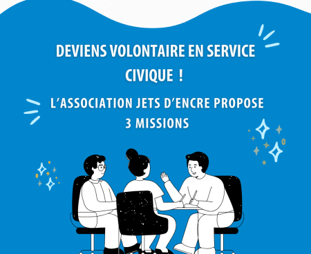 Jets d’encre propose trois missions de service civique !